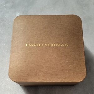 David Yurman Brown Box with Gold Lettering